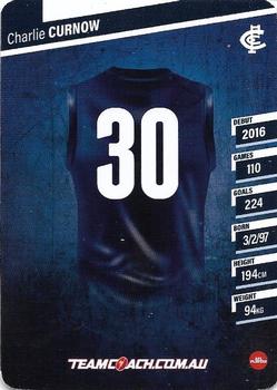 2024 AFL TeamCoach #135 Charlie Curnow Back